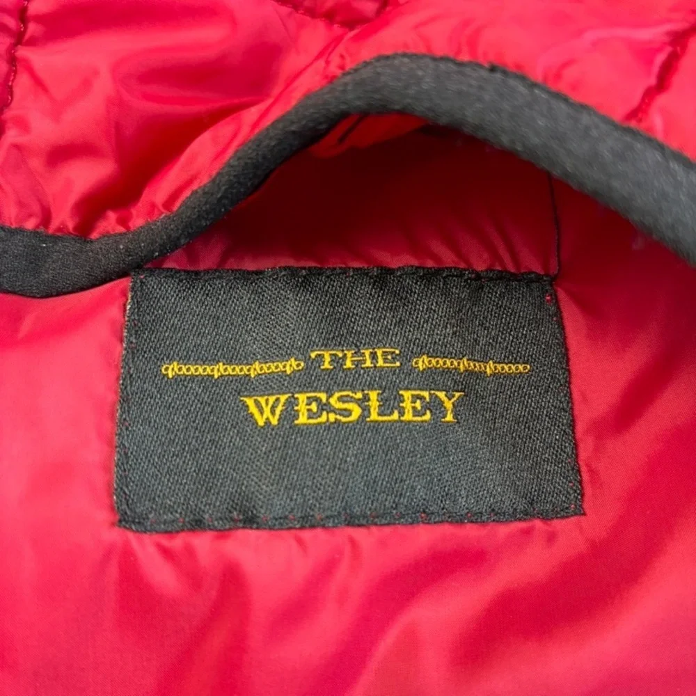 STS‎ Ranchwear Men's Large The Wesley Quilted Puffer Vest Red Mock Neck Full Zip